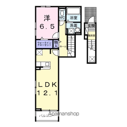 イーケートラスト[1LDK/50.35m2]の間取図