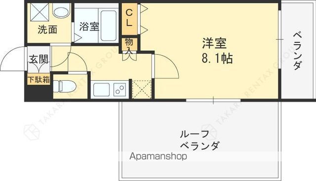レジディア甲東園の間取り写真
