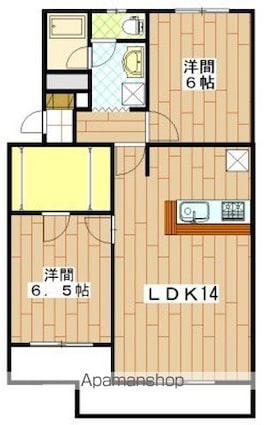 ハイクレストサンシャインＩ[2LDK/56.52m2]の間取図
