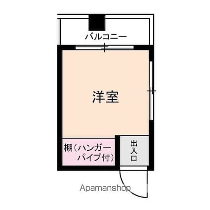 東京都多摩市一ノ宮３丁目[1R/9.7m2]の間取図