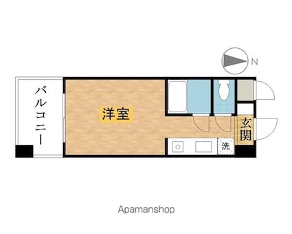 永井ビル[1R/19.6m2]の間取図
