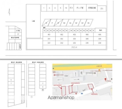 香川県高松市高松町[1LDK/49.4m2]の配置図