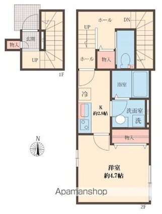 ハイエース[1K/33.23m2]の間取図