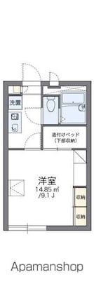 レオパレスこだま[1K/23.18m2]の間取図