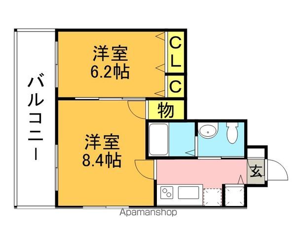 ステイツ姪浜駅前の間取り写真