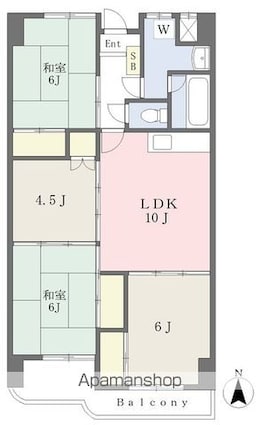 道後プラムヒルズ[4LDK/70.89m2]の間取図