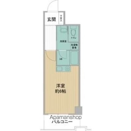 ダイアパレス御徒町第３[1R/24m2]の間取図