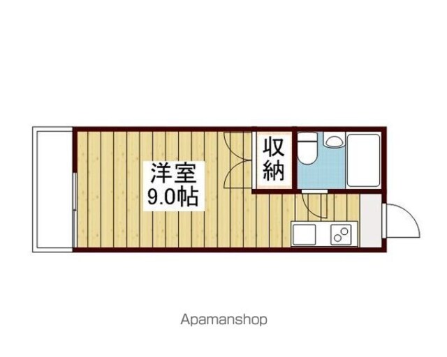コーポ松下[1R/18.95m2]の間取図