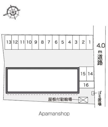 レオパレスＷｉｎｇ日野[1K/23.61m2]の配置図