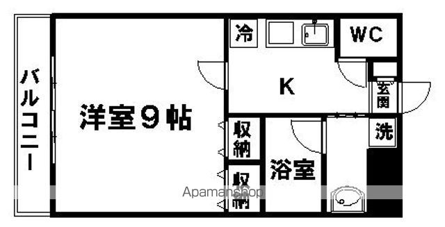 フラッツ原町の間取り写真