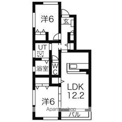 ファミリエール[2LDK/59.62m2]の間取図