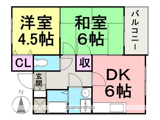 スペリティ岡山5番館の間取り写真