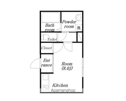 プロムナード[1R/26.5m2]の間取図