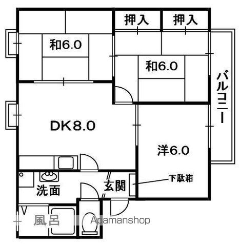 グランメールヴィラNO.2676の間取り写真