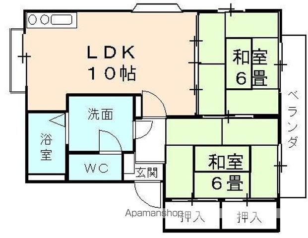 フレグランス南台の間取り写真