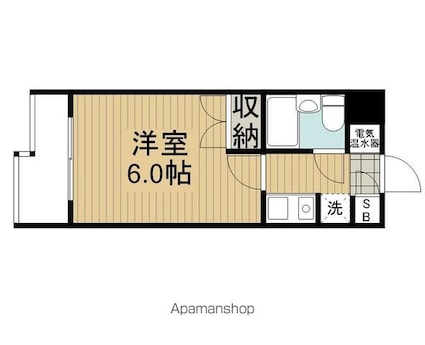 ジョイフル阿佐ヶ谷Ⅱ[1K/16.58m2]の間取図