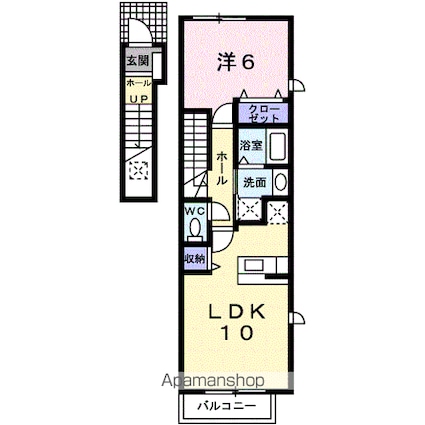 サンリット　エクセレンスＢ[1LDK/42.37m2]の間取図