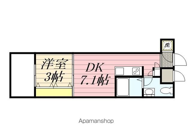 【福岡市東区東浜のマンションの間取り】