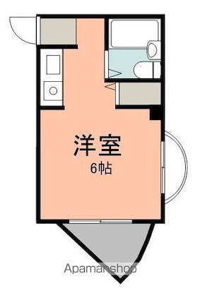 ノーブルマンション[1R/15.96m2]の間取図