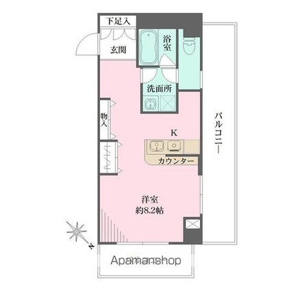 クリーンホームツルオカ[1R/28.48m2]の間取図