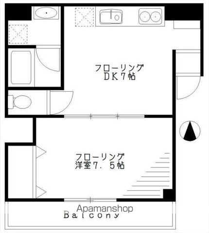 サザンミヤマエの間取り写真