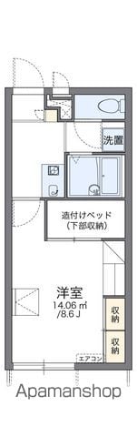 レオパレスルシェルブルーの間取り写真
