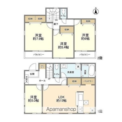 Ｋｏｌｅｔ八王子大楽寺０５[4LDK/98.82m2]の間取図