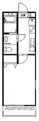 リリックコートＷｉｓｔｅｒｉａ[1K/21.73m2]の間取図