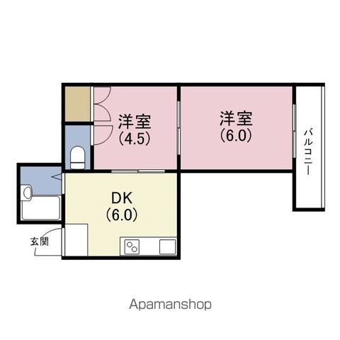 サンジェルマン玉造の間取り写真