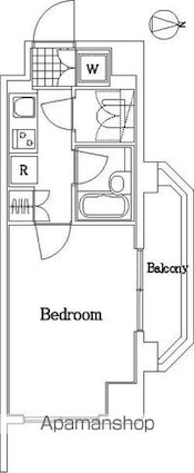 ルーブル武蔵関[1K/20.75m2]の間取図