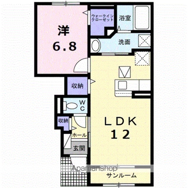 トレス　グラナード[1LDK/50.18m2]の間取図