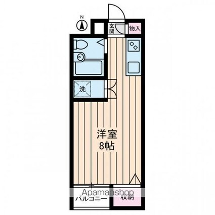江古田ハイツ[1R/20.46m2]の間取図