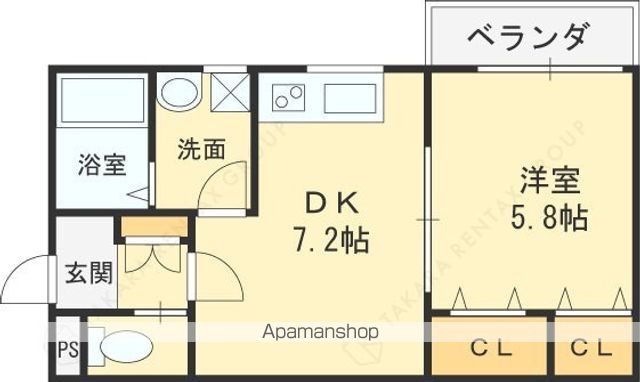 プロパティー高井田の間取り写真