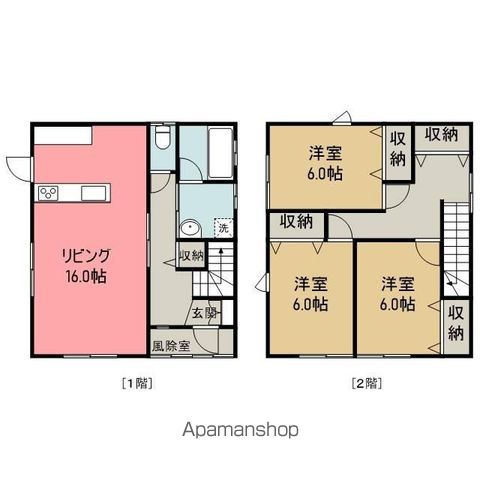 羽越本線 羽後本荘駅 徒歩14分 2階建 築7年の間取り写真