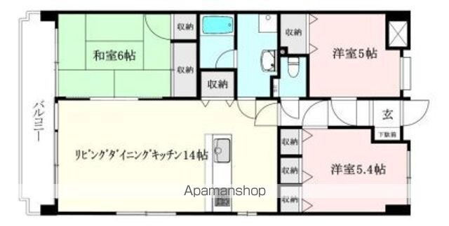 サンスターレ安城寺[3LDK/70.2m2]の間取図