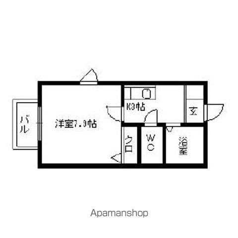 【福岡市南区野間のアパートの間取り】