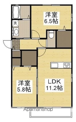 ＳＡＫＵＲＡ　ＴＥＲＲＡＣＥ　２ｎｄ[2LDK/53.98m2]の間取図