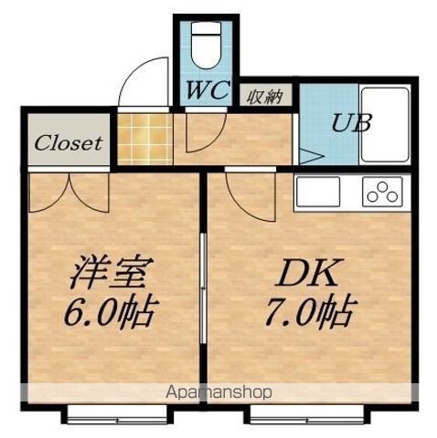 フロスティ中央Bの間取り写真