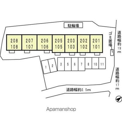エスポワールＴＡＹＡ[1R/29.44m2]の配置図