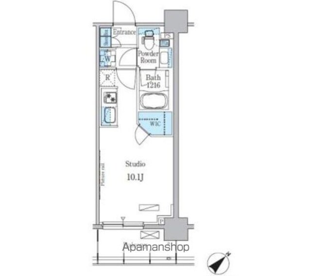 パークアクシス押上テラス[1R/26.4m2]の間取図