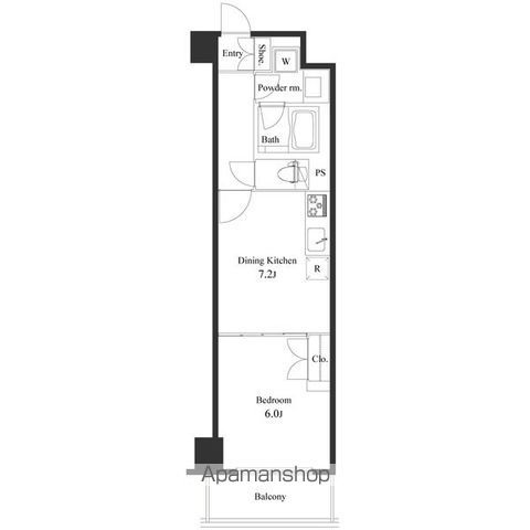 プライマル小石川の間取り