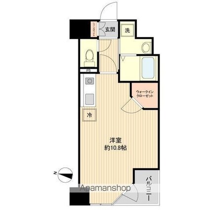 ＨＦ晩翠通レジデンス[1R/29m2]の間取図