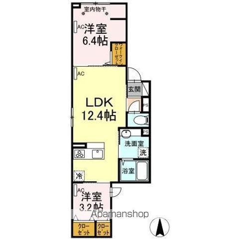 ラリュール清川Aの間取り写真