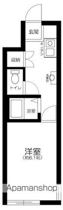 東京都練馬区関町東２丁目[1K/21.3m2]の間取図