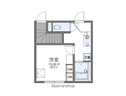 レオパレス有[1K/20.4m2]の間取図