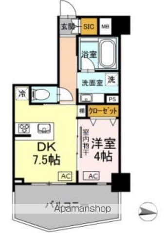 立川市幸町のマンションの間取り