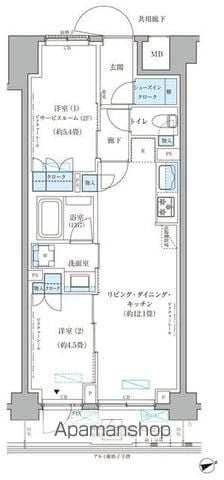 パークアクシス文京本郷の間取り写真