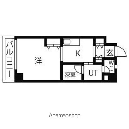 Ｇｒａｎｄ　Ｓｔａｇｅ　今池[1K/30.42m2]の間取図