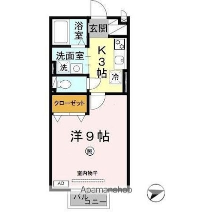 コンフォートＭーＩＩ[1K/30.03m2]の間取図