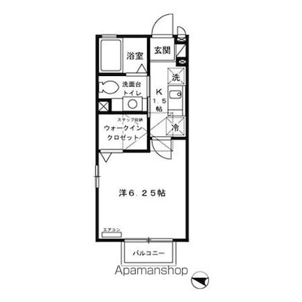 アレイ・ヴィラ[1K/23.59m2]の間取図